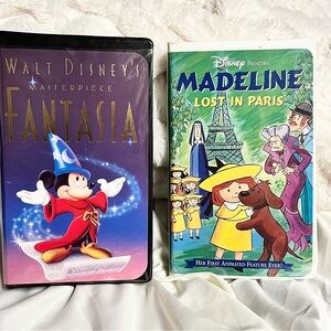 Disney Fantasia VHS with Purple and Red Cover